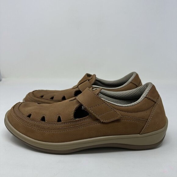 Orthofeet Serene 896 Sandal Size 10 B Close Toe Brown Leather Comfort - Picture 6 of 14